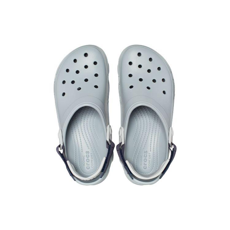 Crocs PU Terlin Non-Slip Breathable Clogs Unisex Footwear Gray 206340-007