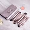 12pcs Mini Grape Makeup Brush Set Beginners Full Face Eye Foundation Blush Brushes With Bag
