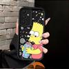 Custodia per Telefono per Samsung Galaxy A04 A17 A15 A12 A07 A13 A30 A14 A16 A50 A06 A05 A20 A11 Cartoon I Simpson Bart