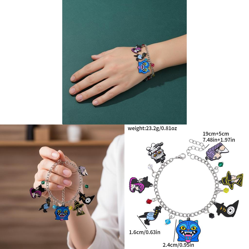 Huntr Kpop Cartoon Demon Slayer Bracelet Zinc Alloy For Women And Men Gift