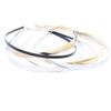 DIY Jewelry Accessories: Electroplated Gold and Nickel Headbands with Black Base (3mm, 5mm, 7mm, 10mm)