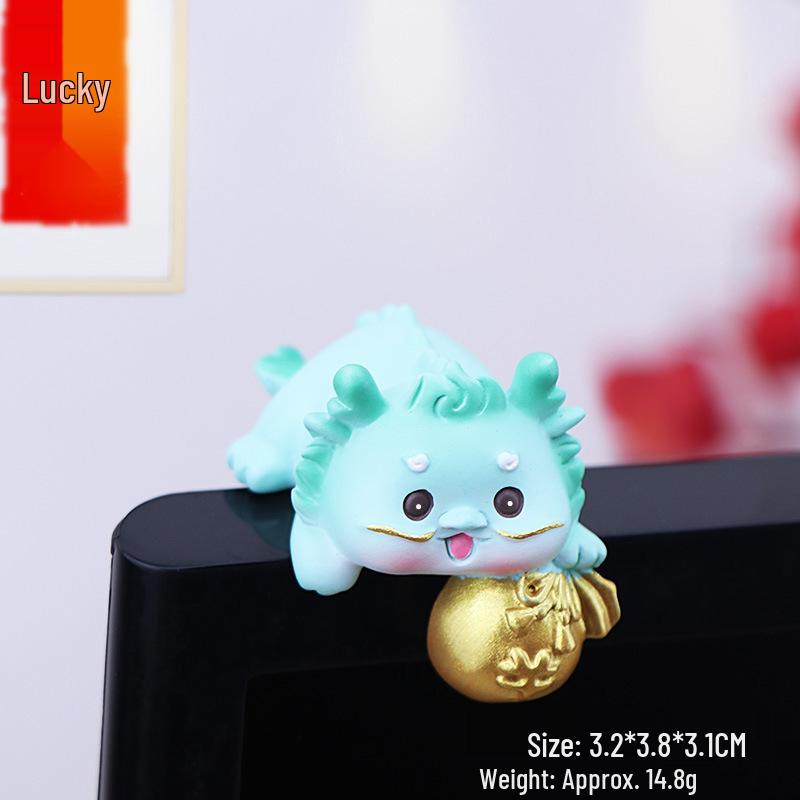 Little Dragon Ornament for Desktop, Car Rearview Mirror, and Center Console Decoration