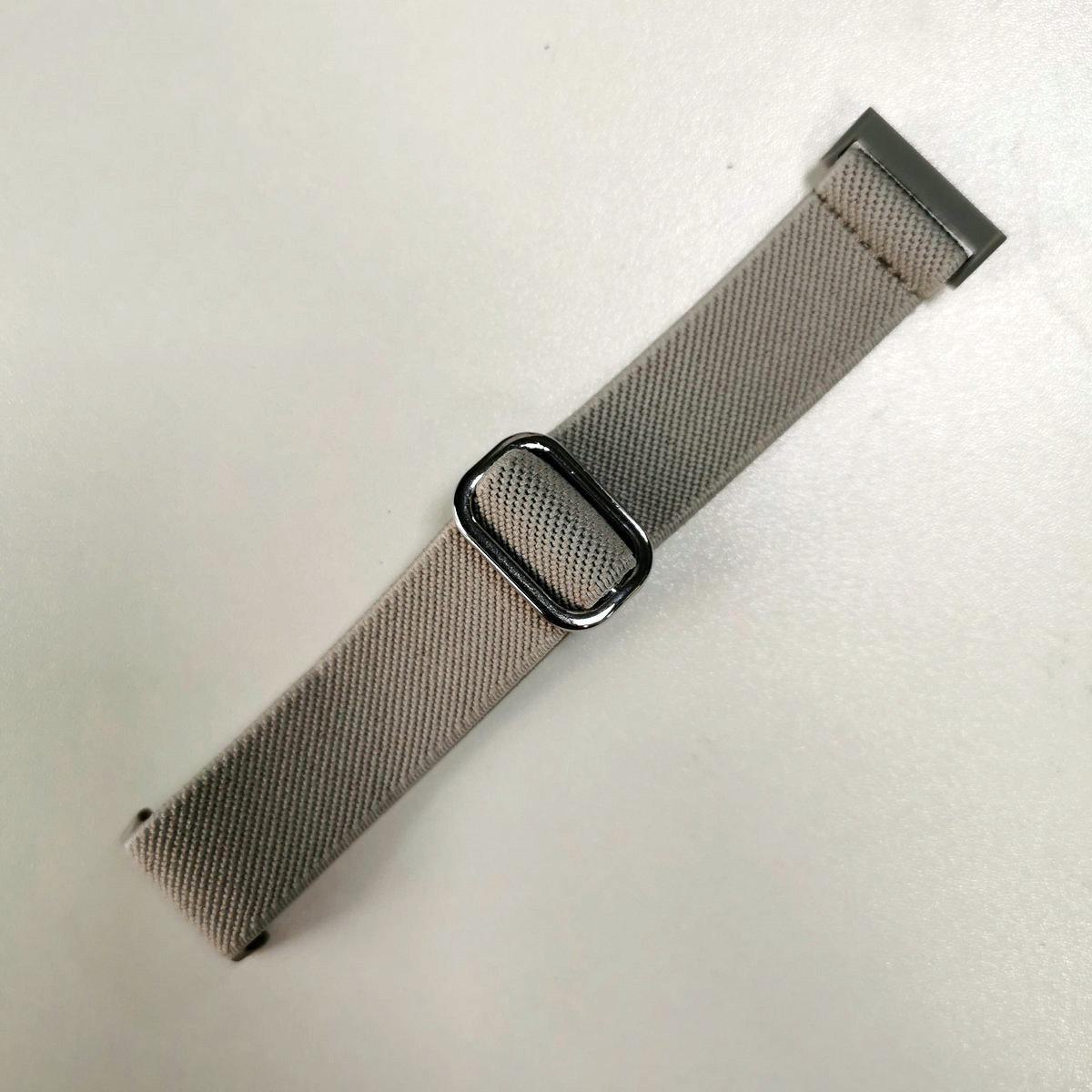 

Еластичний нейлоновий ремінець для годинника Fitbit Versa 3/4, Sense, Versa 2 з великою пряжкою Versa3/4/sense/sense2 світло-сірого кольору