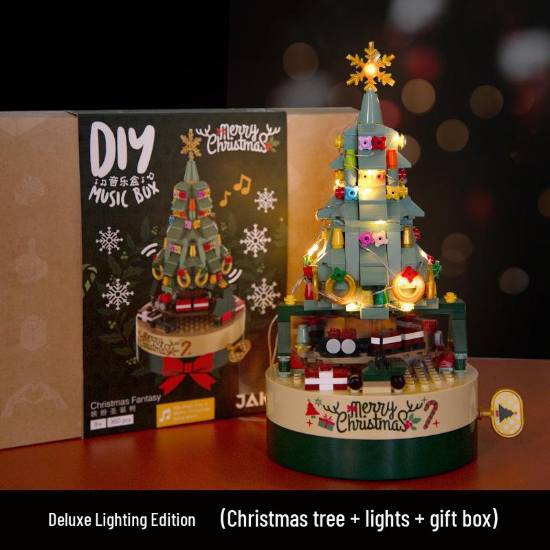 Christmas Tree Surprise Building Blocks: Creative Educational Toy Ornaments & Gifts for Children