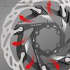 Hollow Road Bike Brake Disc Mountain Bicycles Brake Rotor Central Locking Road Bike Oil Disc Brake Rotors 160mm