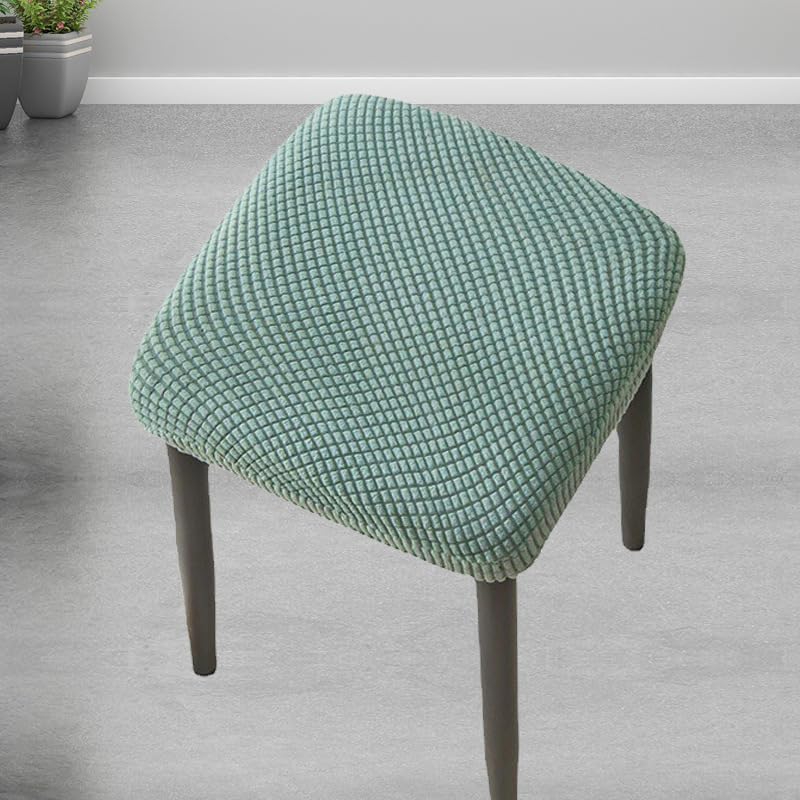 2 Piece Square Bar Stool Cover, Highly Elastic Square Stool Cover, Wrinkle Resistant Dustproof Stool Seat Cover, Washable Stool Cover 10-12.6in
