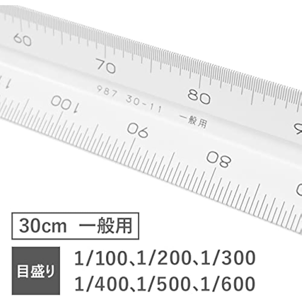 Staedler Ruler Triangle Scale Aluminum General 987 30-11