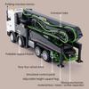 Concrete Pump Truck Toy, 2.4G Remote Control Diecast Construction Vehicles with Working Water Pump, Lights and Sounds