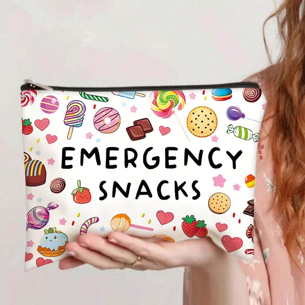 TV Program Makeup Bag - Women's Multi functional Zipper Cute Bag, Cartoon Letter Storage Bag, Small Storage Bag for Unisex