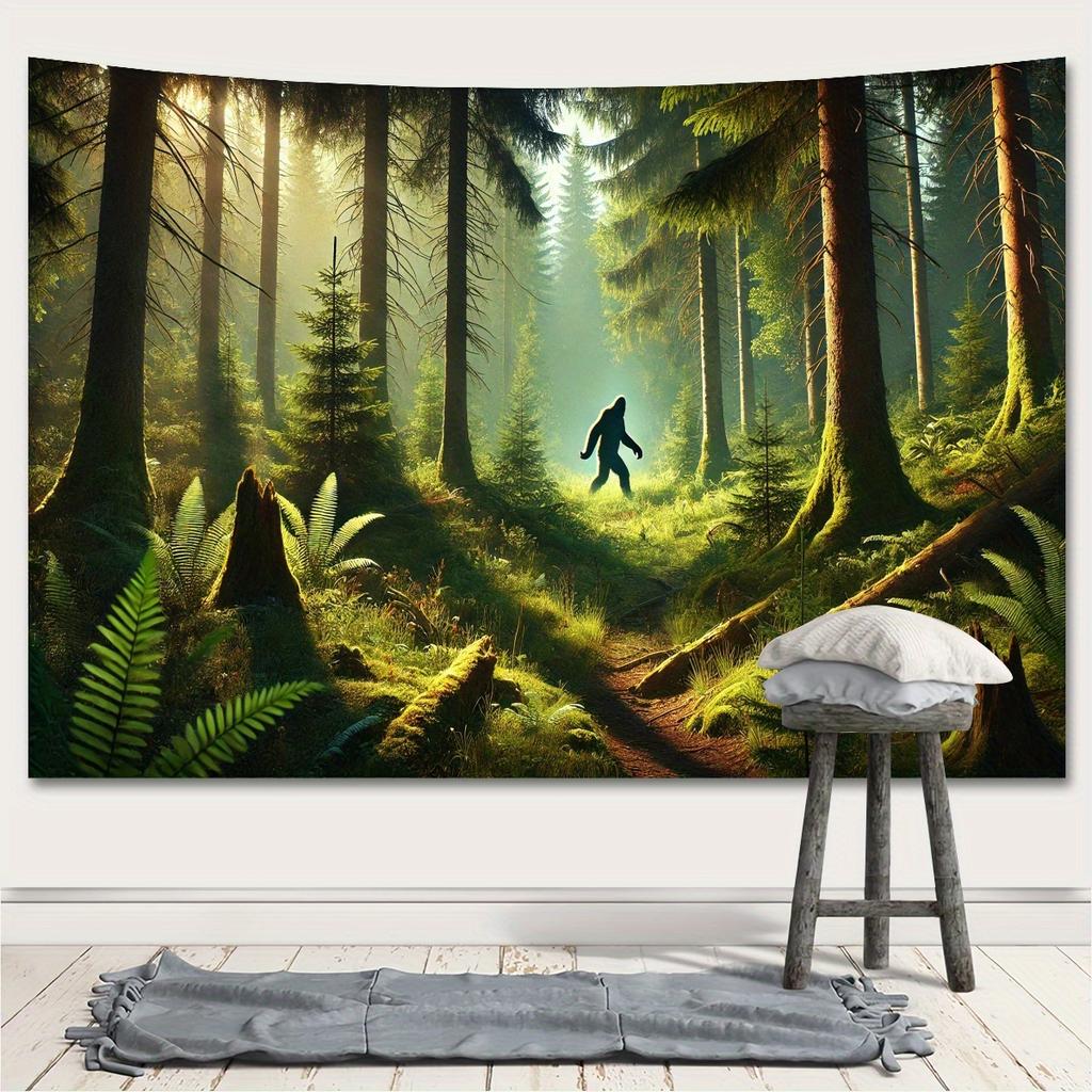 Mystical Forest Tapestry Enchanted Woods Wall Art for Bedroom or Living Room Large Decorative Hanging Bring Nature Indoors