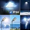 Solar Street Light with Three-Sided Illumination & Remote Sensor - Waterproof Courtyard Wall Light