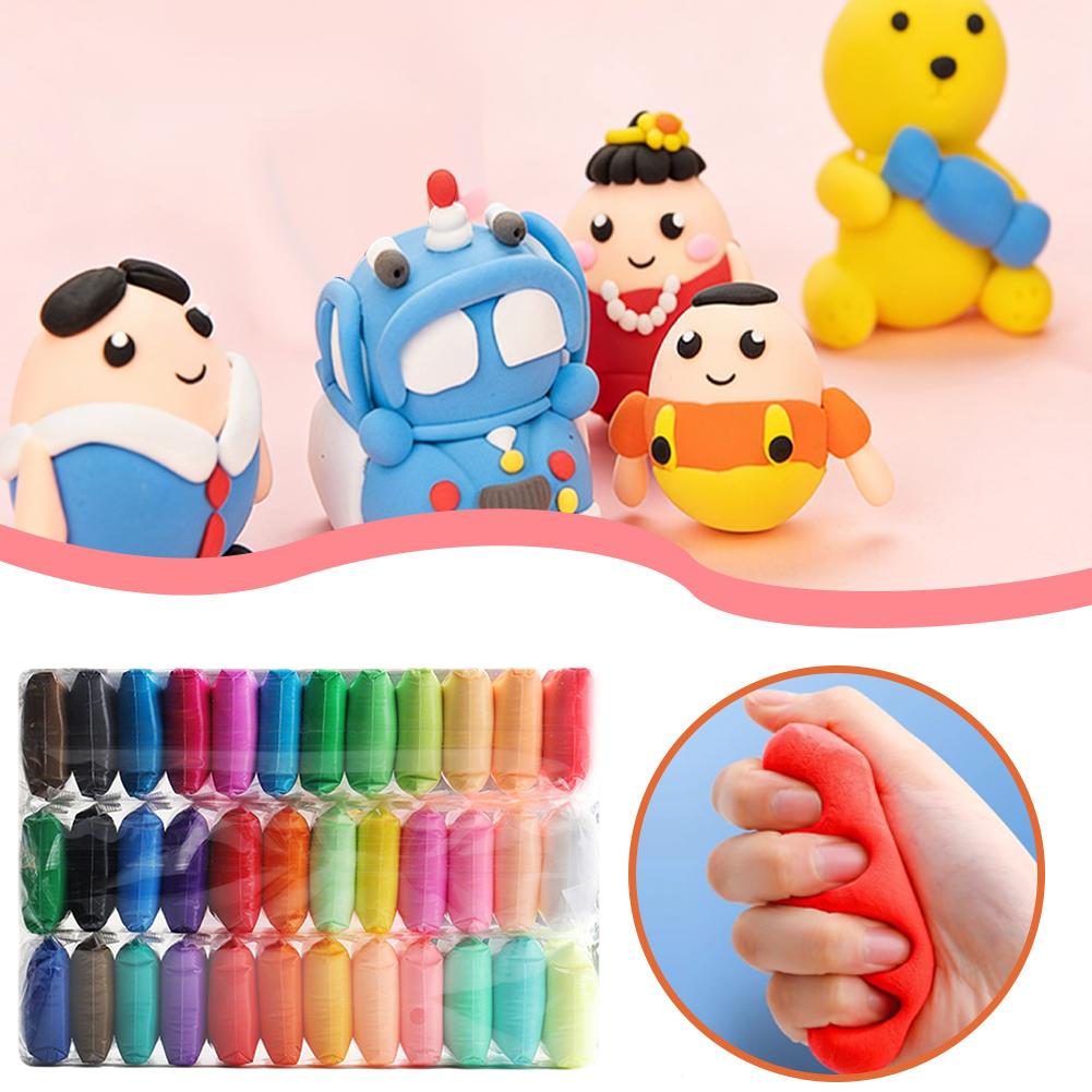 6-Color Ultra Light Clay Candy Bagged Non-Toxic Rubber Clay For Children Hand Diy Space Clay Toy In Clay Color
