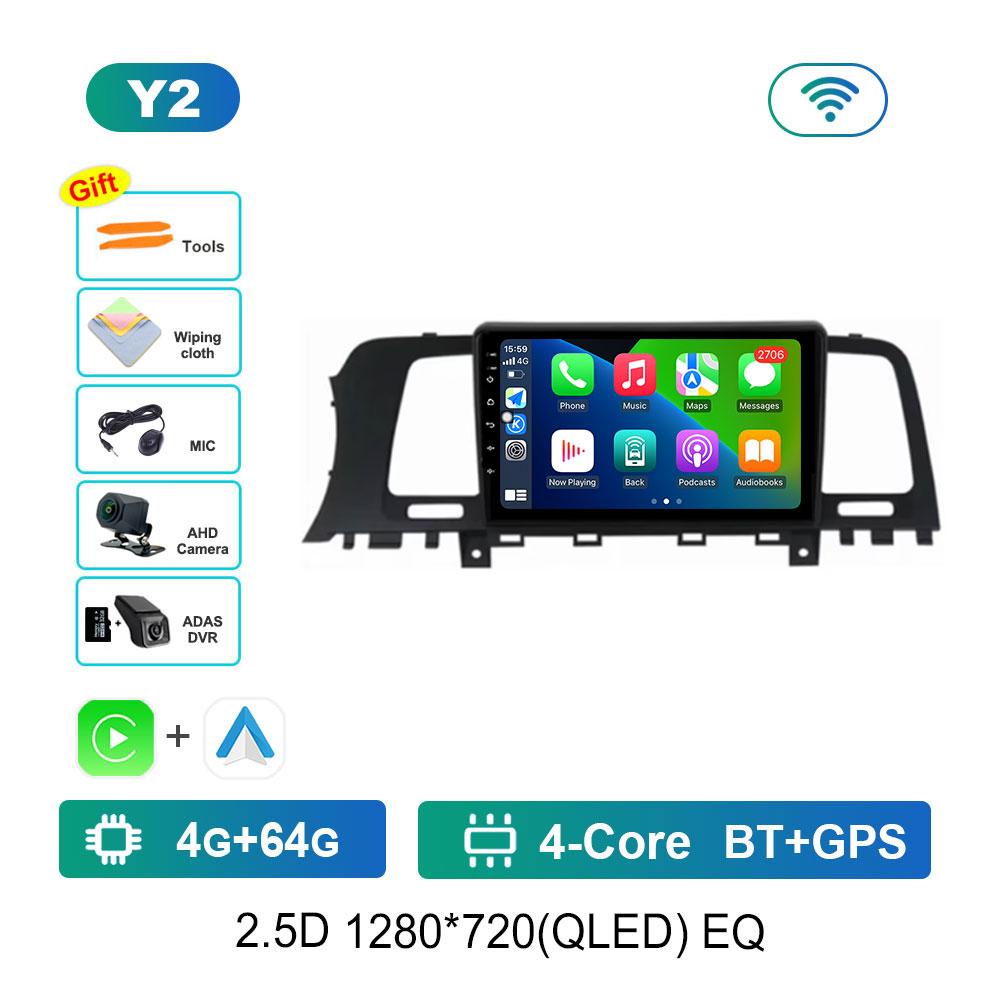 Radio auto cu sistem Android 14 Pentru Nissan Murano Z51 2008 - 2016 Multimedia Stereo Player Video Navigație GPS QLED 2 Din DVD