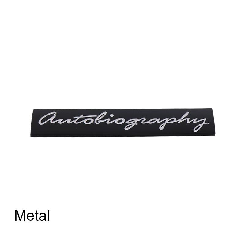 3D Premium Autobiography for car Hood Fender trunk Rear Bonnet Nameplate Decal Emblem Badge Sticker