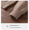2025 Autumn/Winter Men's Solid Color Cashmere Polo Neck Knitwear, Soft & Fluffy Long Sleeve