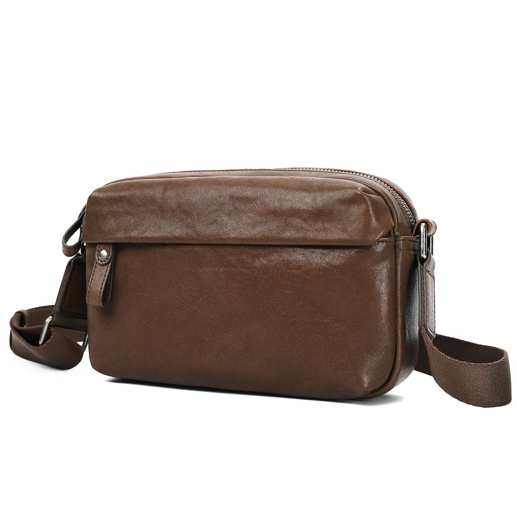 Single-shoulder Bag for Business Commuting, Large Capacity, Outdoor Portable, Horizontal Style, Small Square Bag Casually