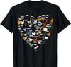 Black Chicken Themed Creative TShirts Nature Style Animal Lover Whimsical Creative Casual Short Sleeve Tops