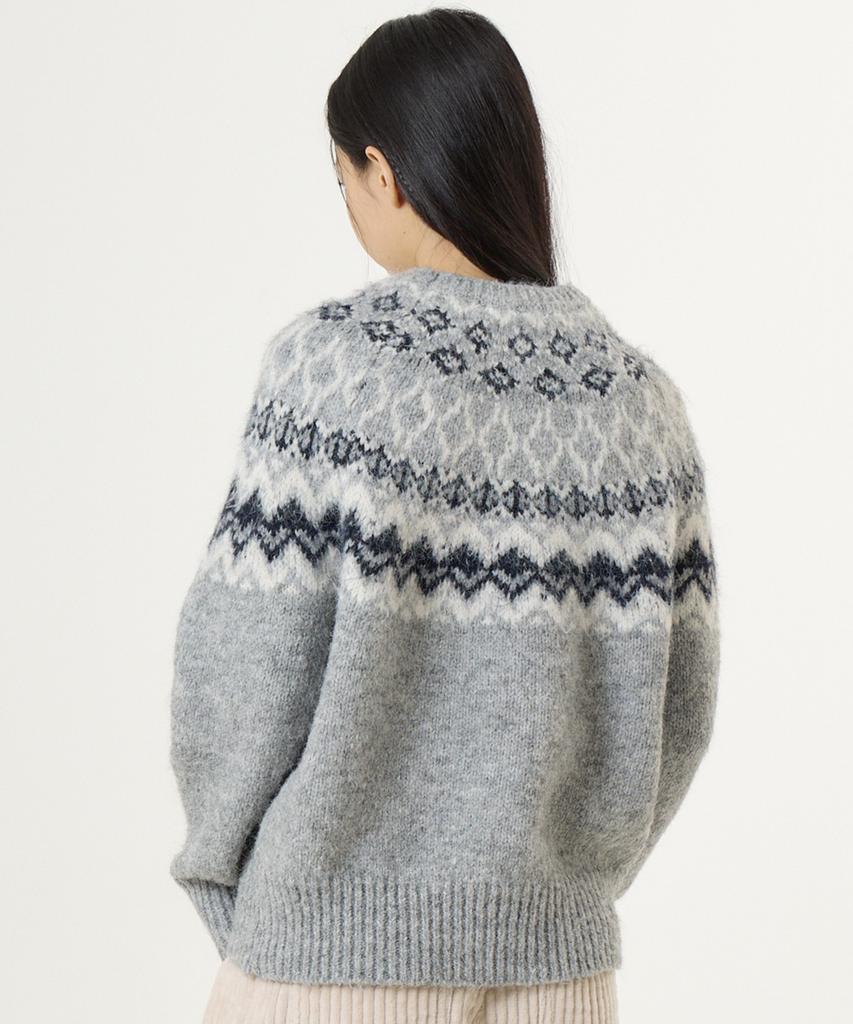 UNKNOWN PLANET Nordic Raglan Knit Gray