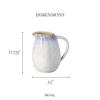 Officially Imported Costa Nova Brisa Pitcher, GOZ201W, Large Capacity, Approx. 1.76L, Microwave and Dishwasher Safe, White