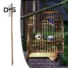 Long Handled Birdcage Brush Wooden Parrot Cage Cleaning Brush Pet Supplies Bird Equipment Cleaner for Myna Hamster Cage