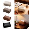 Rectangular Tissue Box Cover Convenient Facial Tissue Case Holder Napkin Dispenser for Restaurant Car Dresser Countertop Decor