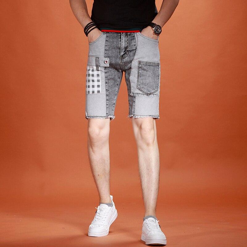 2021 Summer Denim Shorts Men Fashion 