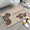 3D Cartoon Bear Diatomaceous Earth Non-slip Bath Mat