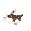 Bell Fabric Puppy Keychain Soft Bag Charm Fashione Cartoon Doll Keyring  Hanging Ornaments