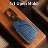 Leather Key Fob Cover, Compatible with -2025 2026 GMC Yukon Denali Sierra, For Chevy Silverado Suburban Tahoe Buick etc, Retro Style Design Key
