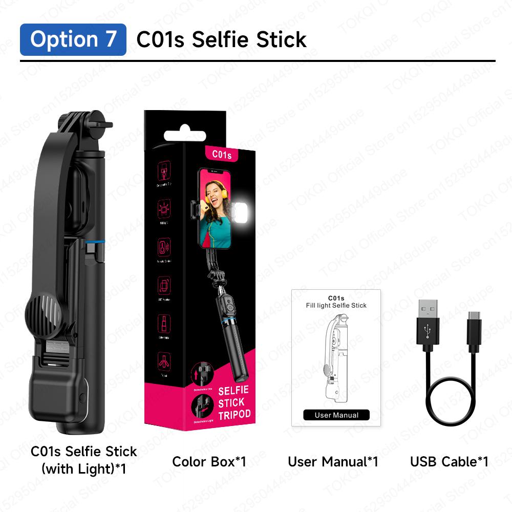 Mini C01/C01s Selfie Stick with Bluetooth Remote Portable Tripod for Cellphone Extendable Stand for iPhone Xiaomi Phone Holder 7