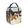 K-On Anime Insulated Lunch Bags Thermal Bag Lunch Container Yui Mio Ritsu Ui Azusa Large Tote Lunch Box Food Bag School Picnic