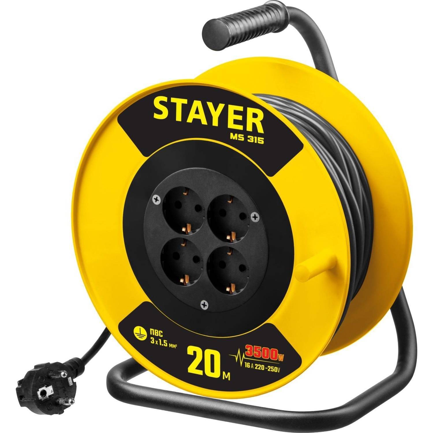 

Удлинитель питания Stayer 55078-20 Ms 315 Master