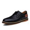 Genuine Leather Mens Dress Shoes Oxfords Brogue Lace Up Italian Mens Casual Shoes Luxury Brand Moccasins Loafers Plus Size 38-48