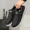 2025 Four-season Casual Canvas Shoes, Large Size Breathable Lazy One-pedal Sleeve Loafers for Men In Summer
