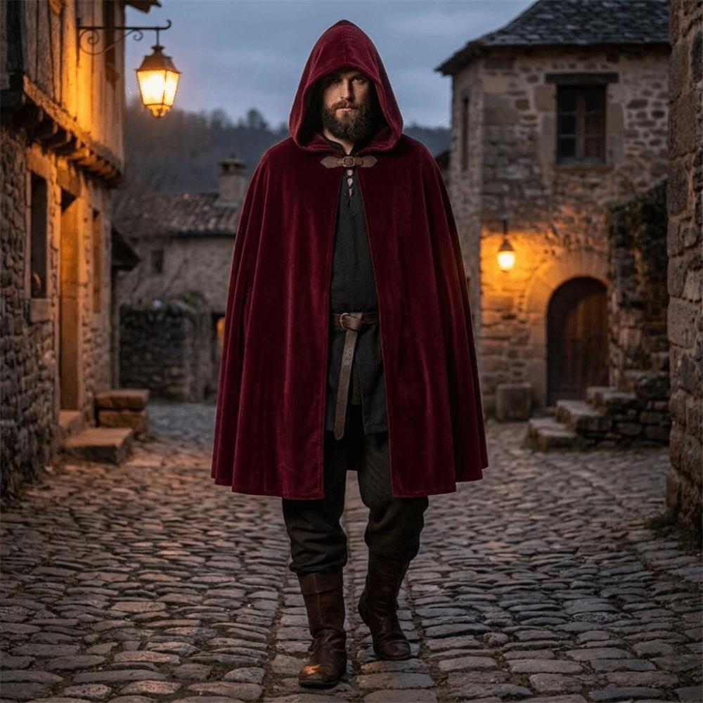 Fantasy Medieval Cloak Dark Style Cosplay Costume Practical Halloween Cloak  Halloween Costume
