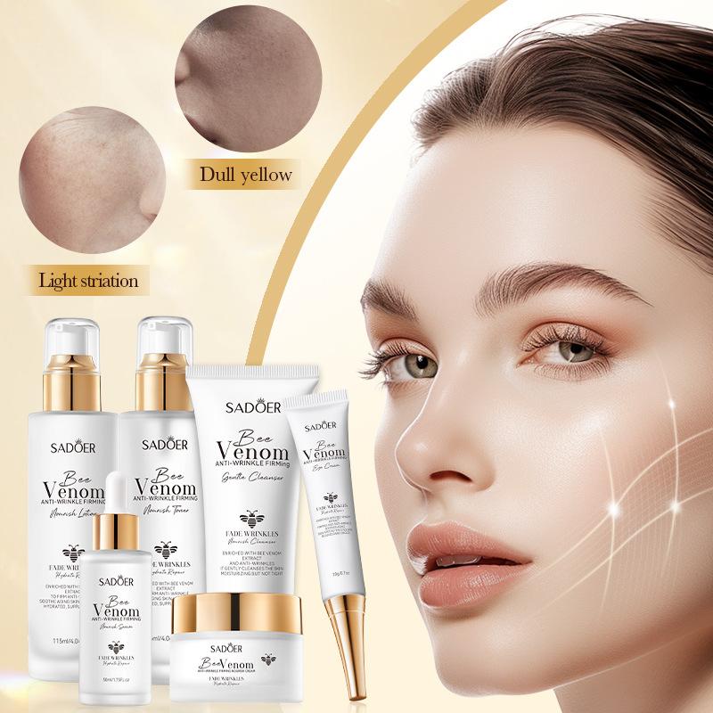 Beevenom Firming Brightening Nourish 6-piece Anti-wrinkle Whitening Skincare Set Luxury Gift Box