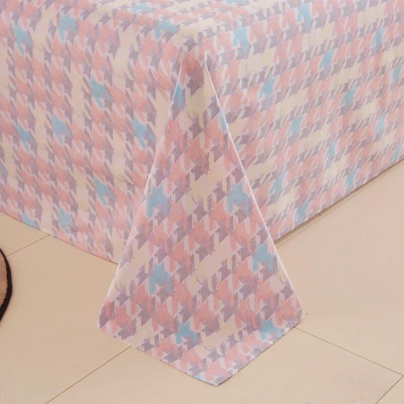 Prosta bawełniana drukowana prześcieradło Nowoczesne duże prześcieradło Wygodna narzuta studencka Cztery pory roku Uniwersalna pyłoszczelna prześcieradło