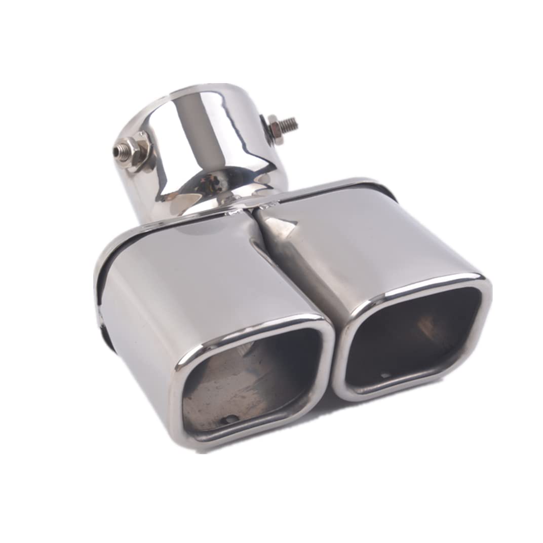 

Land Cruiser Prado 150 Series Muffler Cutter, 2 Pieces, Stainless Steel, 3 Colors Available, Genuine Aero Compatible, Dress Up (Silver) срібний