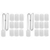 50 Pack Aluminum Blank Dog Tags for Laser-Engraving with 24 Inches of Stainless Steel Ball Chain Silver