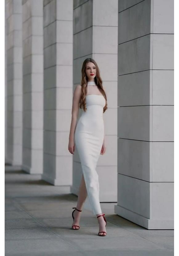 Elegant European One-Shoulder Strapless Bodycon Dress