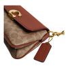 Coach Jet 25 Logo Vintage Leather Tote Crossbody Shoulder Bag Medium Women bags Brown CBA83-B4XHG