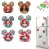 6Pcs The Little Mermaid Series Diamond Art Fridge Magnet Diamond Painting Refrigerator Magnet Diamond Painting Fridge Magnet for Adults Beginners