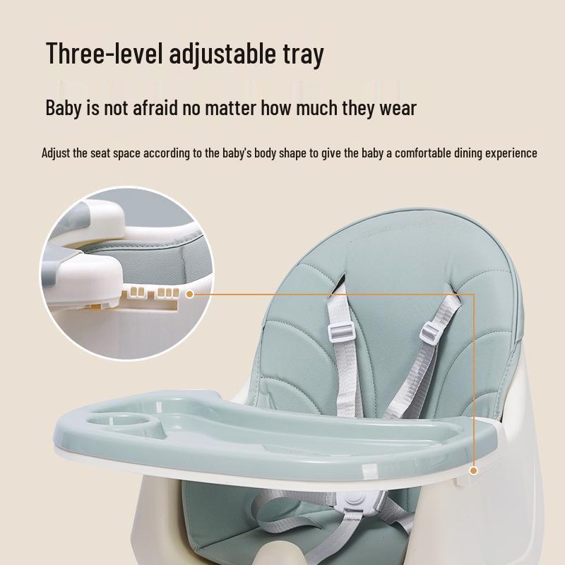 Adjustable Multifunctional Portable Baby High Chair for Feeding and Learning