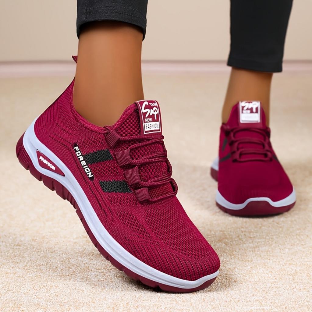 Nouvelles Chaussures Simples à Bouche Peu Profonde pour Femmes Chaussures Décontractées Respirantes Chaussures pour Femmes Polyvalentes Semelle Souple Ne Fatiguant Pas les Pieds, Chaussures de Sport Décontractées pour Femmes