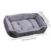 Dog Bed Mat, Warm Plush Crate Pad, Small & Cat, All Seasons Comfort Yellow 60x45cm