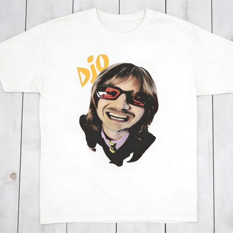 djo Joe Keery funny portrait graphics 100cotton unisex shirt 2026 Summer Oneck Unisexs Y2k Hip Hop Short Sleeve Tshirt fan gift