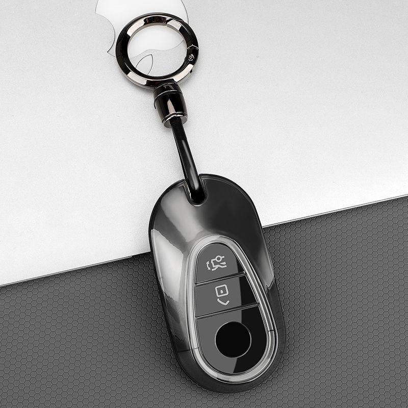 Transparent Tpu For Mercedes Benz C S Glc Eqe Eqs Class W223 X254 V297 V295 W206 S206 X206 Car Key Fob Case Cover Accessories