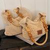 Large Crochet Beach Tote Bag Women 2026 Open-Top Knit Shoulder With Magnetic