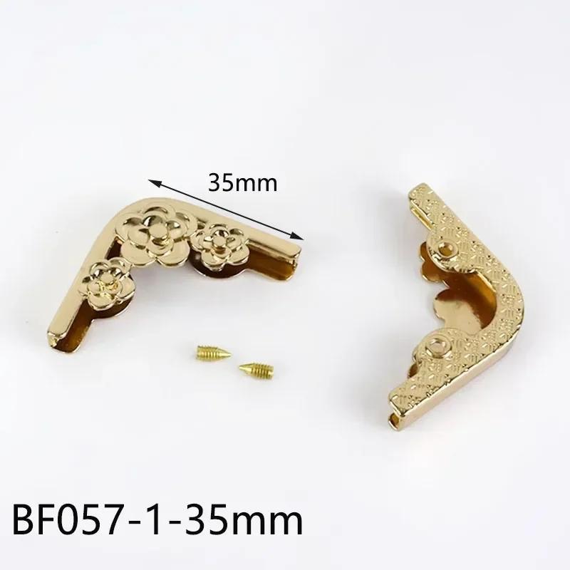 5pcs Metal Protector Corner Buckles For Bag Edging Clasp Screws Purse Book Cover Corners End Lock Hardware Accessories