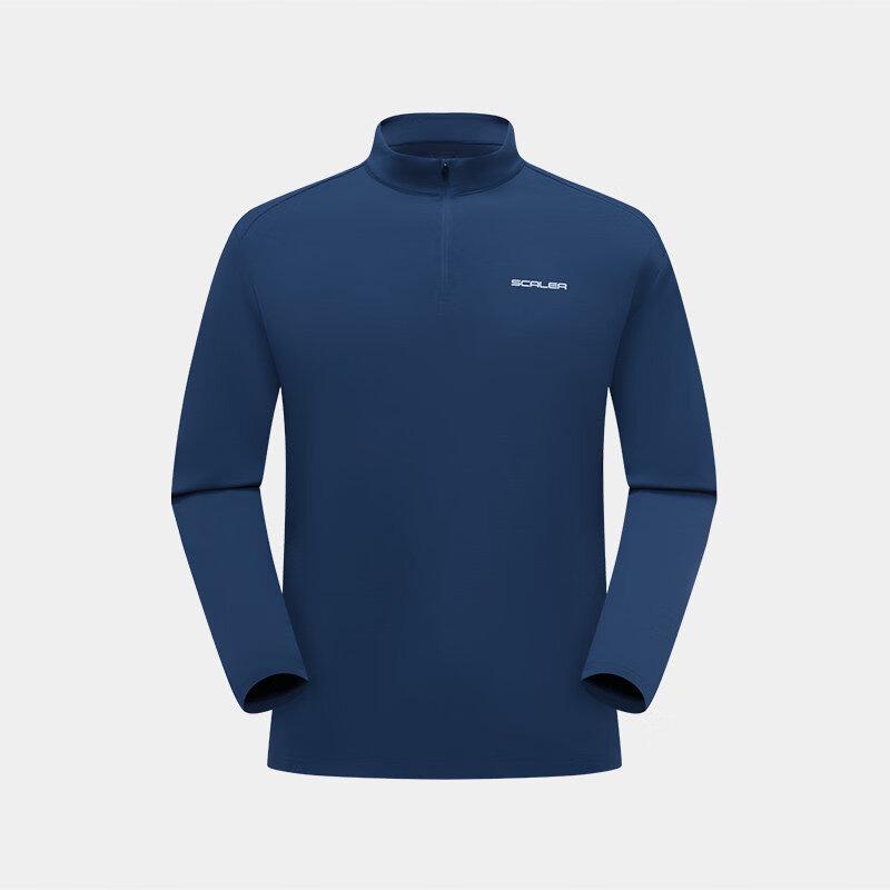 SCALER Men s Half-Zip Quick-Dry Long-Sleeve Hiking T-Shirt L